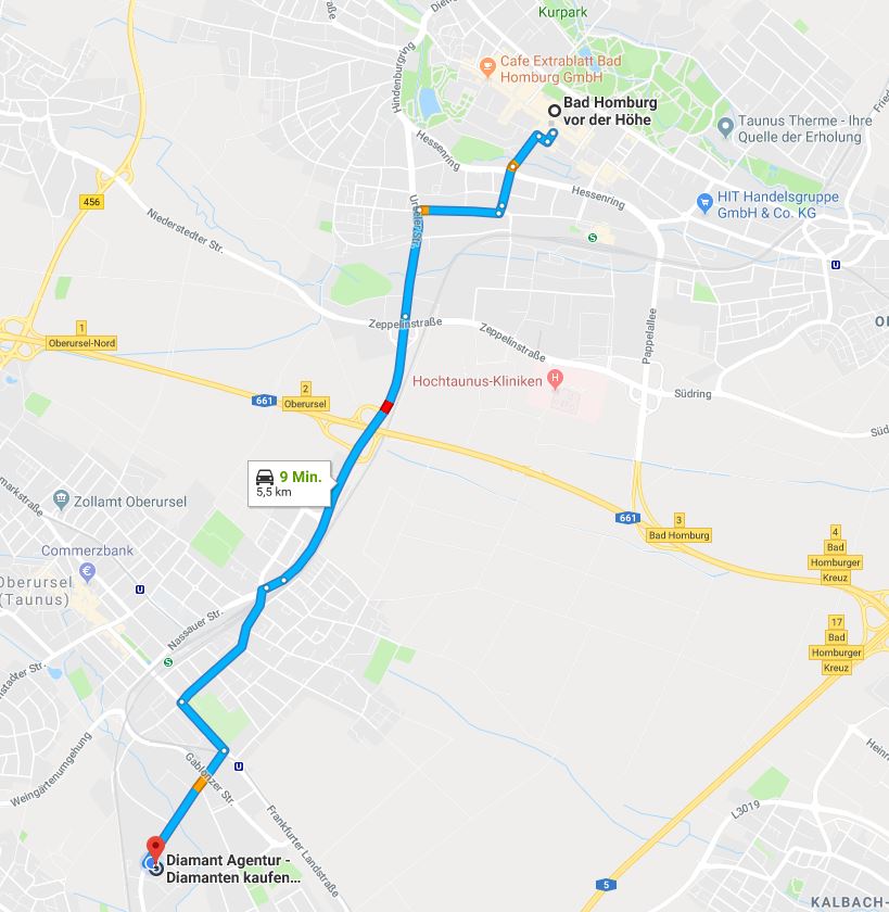 Anfahrt mit dem Auto